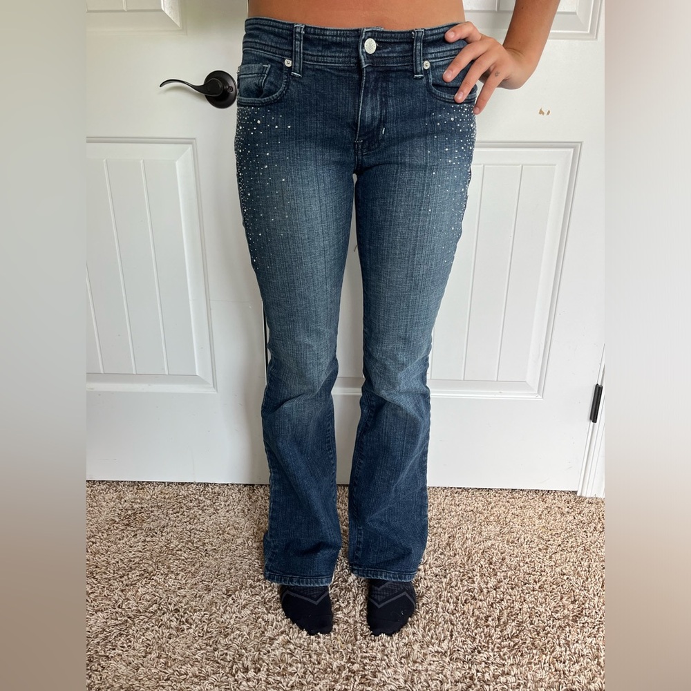 Refuge premium bedazzled jeans